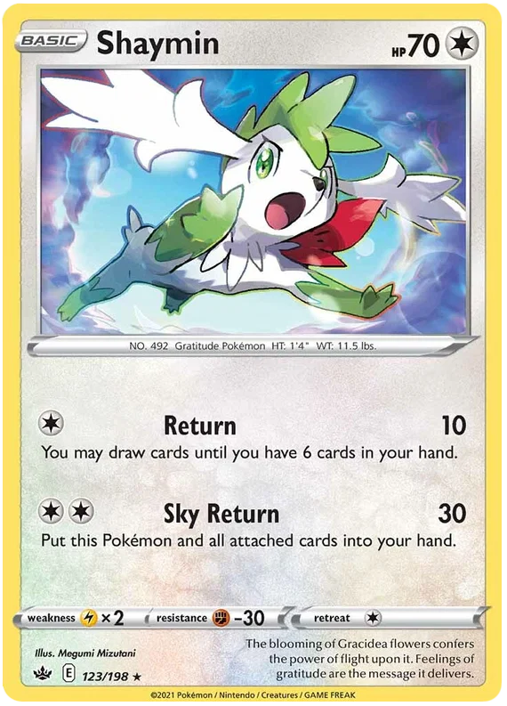 123/198 Shaymin (Rare/Holo) (Chilling Reign) Pokémon card (English)