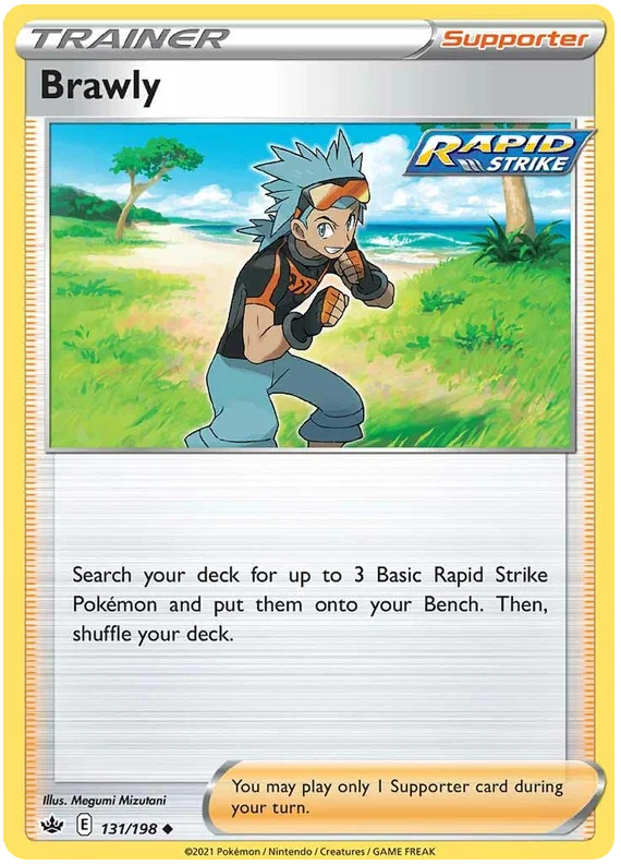 131/198 Brawly (Supporter) (Chilling Reign) Pokémon card (English)