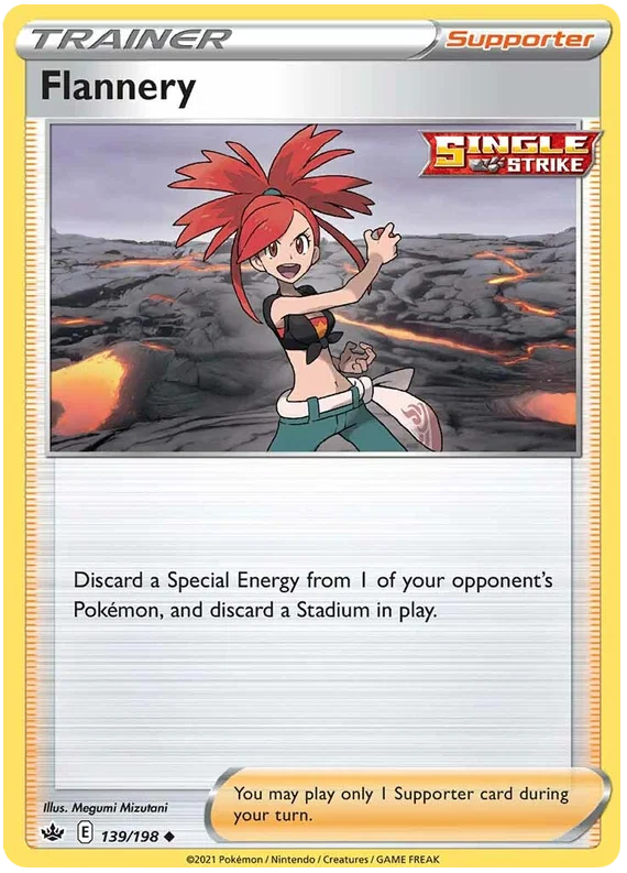 139/198 Flannery (Supporter) (Chilling Reign) Pokémon card (English)