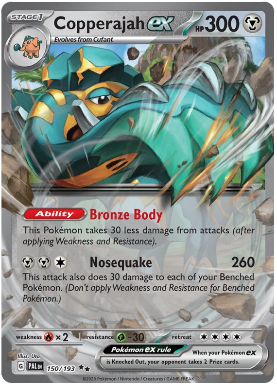 150/193 Copperajah EX (Paldea Evolved) Pokémon card (English)