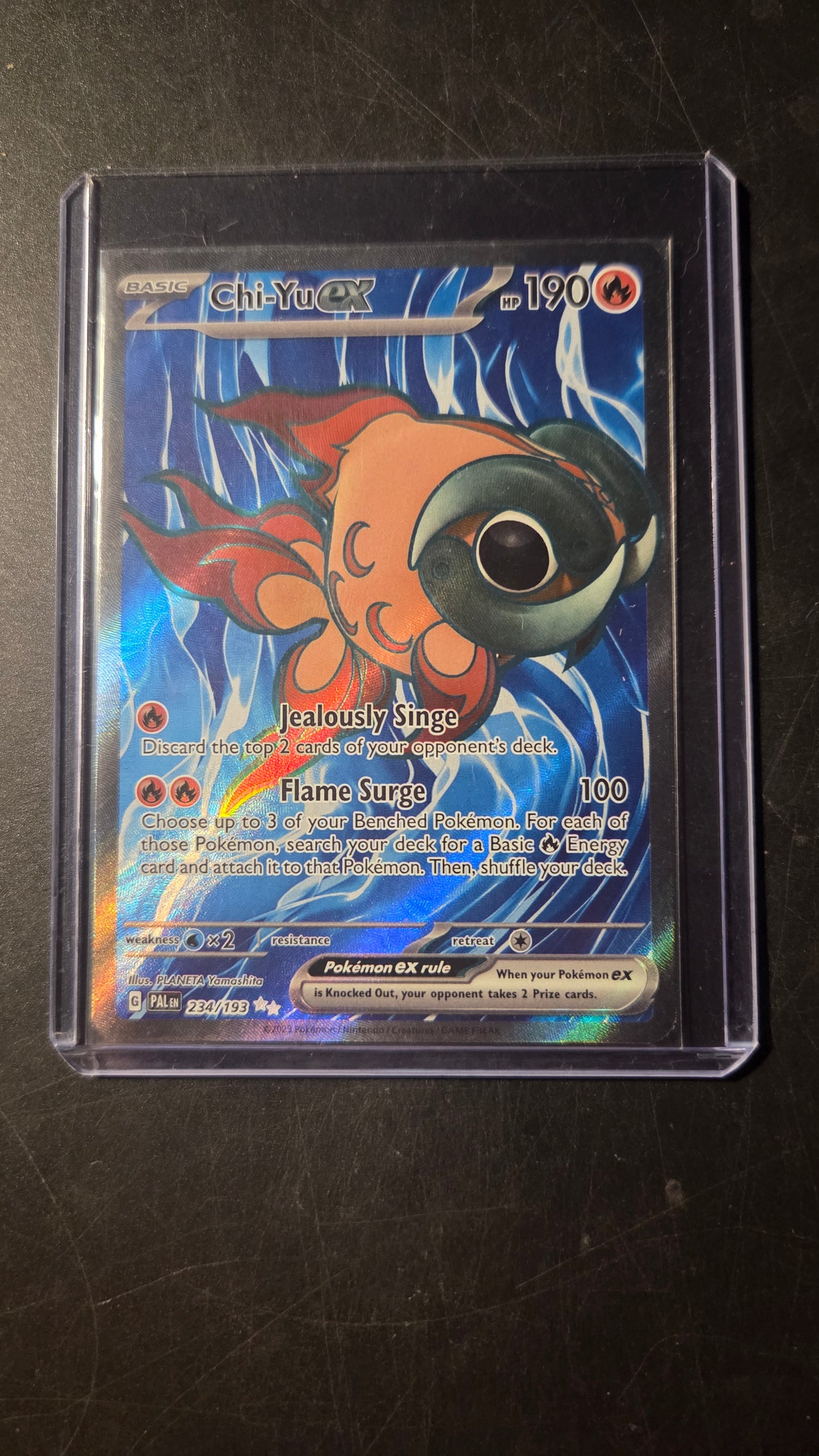 234/193 Chi-Yu EX (Paldea Evolved) Pokémon card (English)