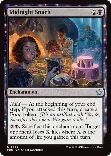Magic the gathering (Swamp) Midnight Snack #0065 - Foundations - MTG Card (English) Uncommon